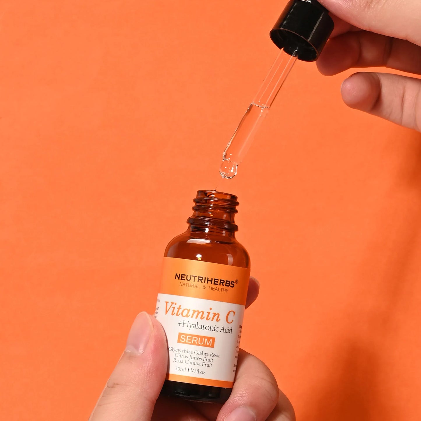 Neutriherbs 10 vitamin c serum hyaluronsyra serum for lyster