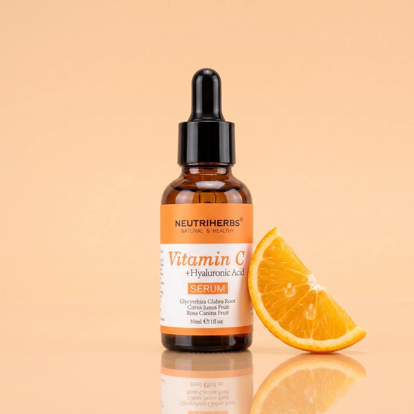 Neutriherbs 10 vitamin c serum hyaluronsyra serum for lyster