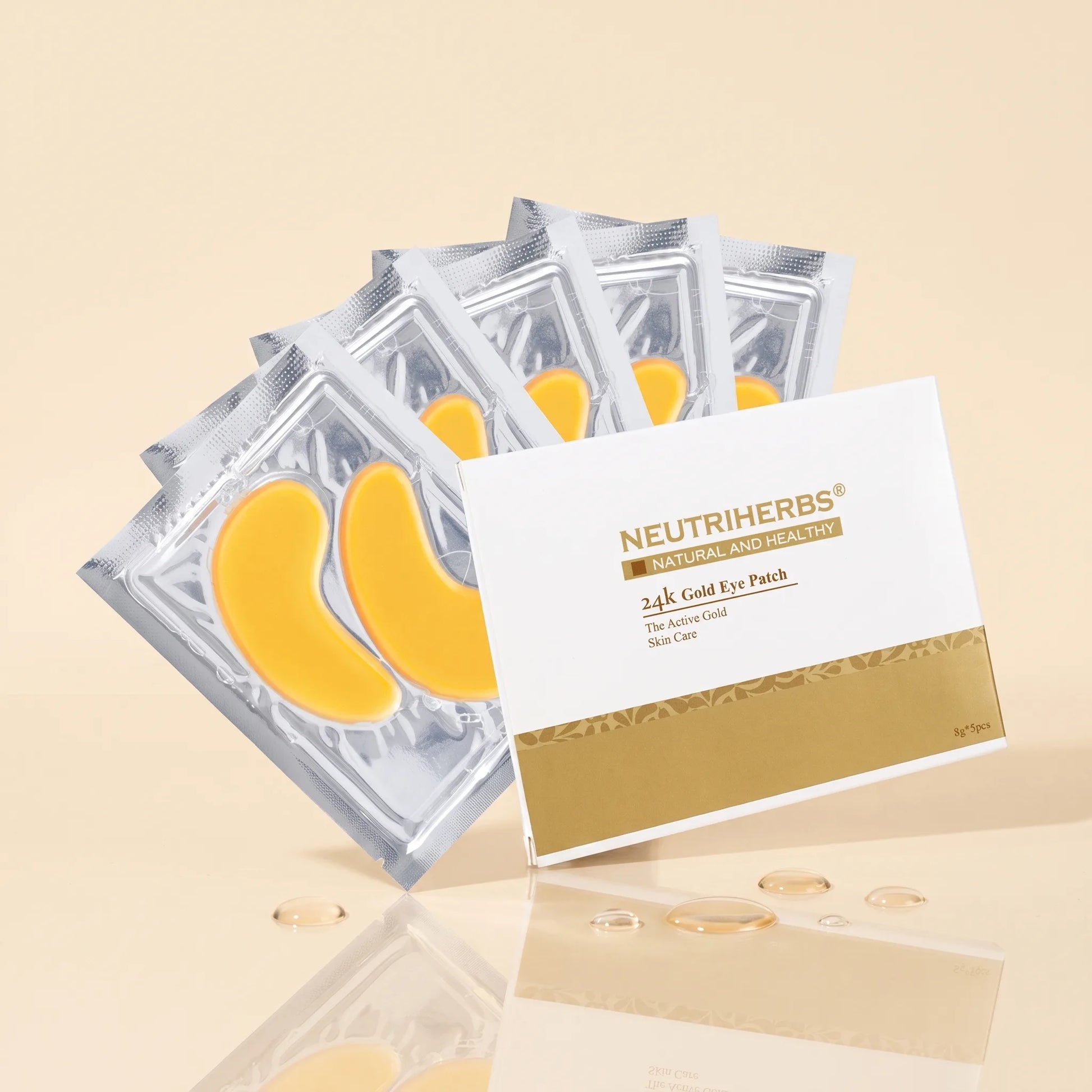 Neutriherbs 24k gold eye patch uppiggande ogonmask