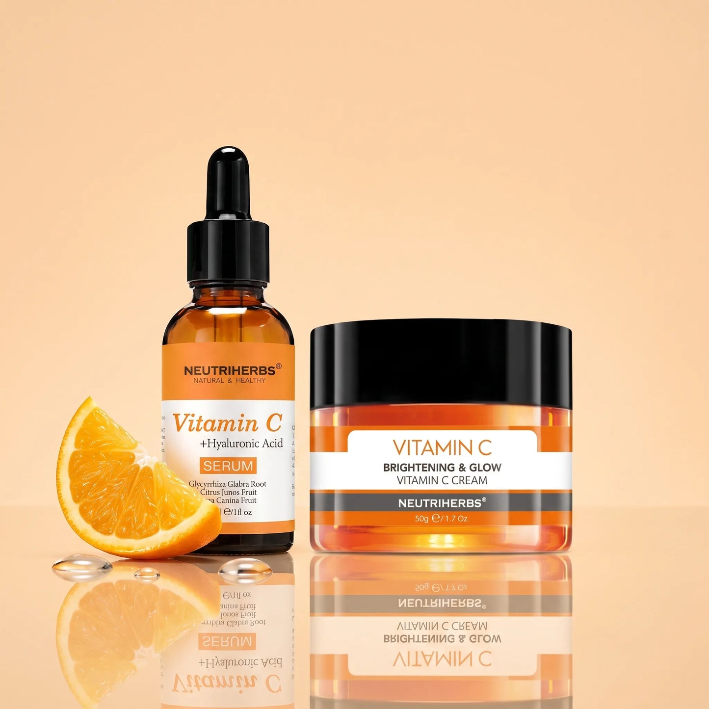 Neutriherbs c vitamin kit serum ansiktskram for lyster och fukt