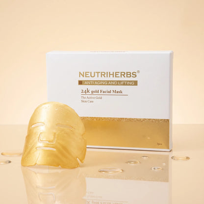 Neutriherbs gold face mask ansiktsmask for lyster