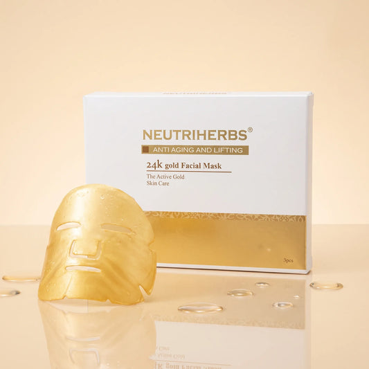 Neutriherbs gold face mask ansiktsmask for lyster
