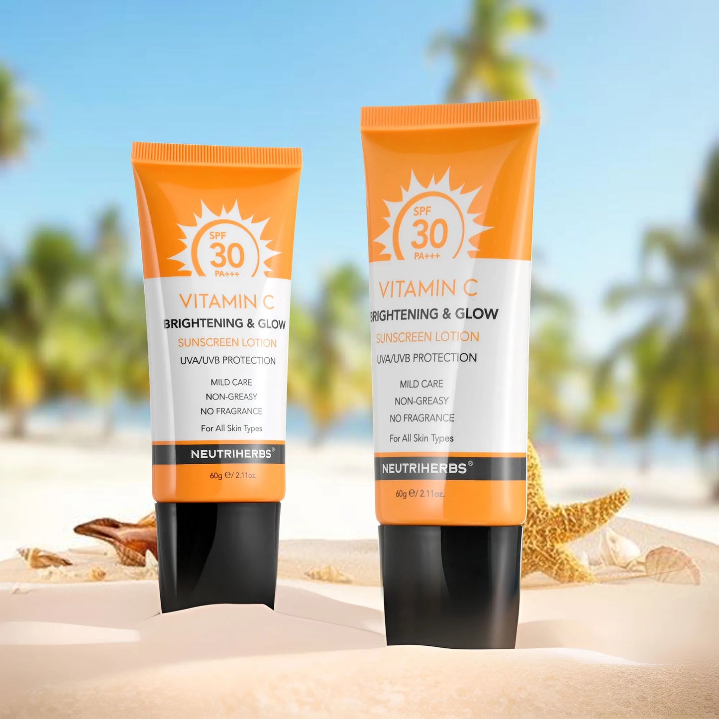 Neutriherbs solkram spf30 vitamin c lyster skydd