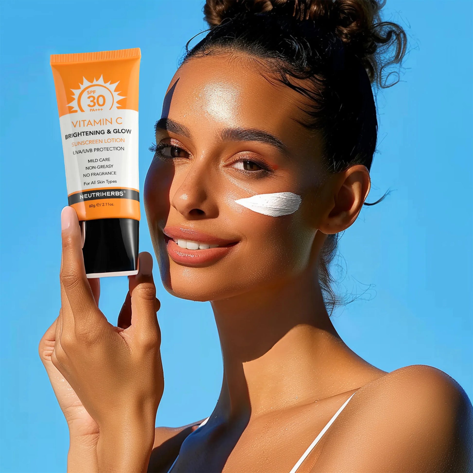 Neutriherbs solkram spf30 vitamin c lyster skydd