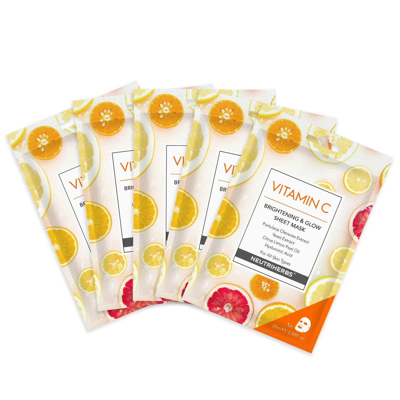 Neutriherbs vitamin c sheet mask lystergivande ansiktsmask