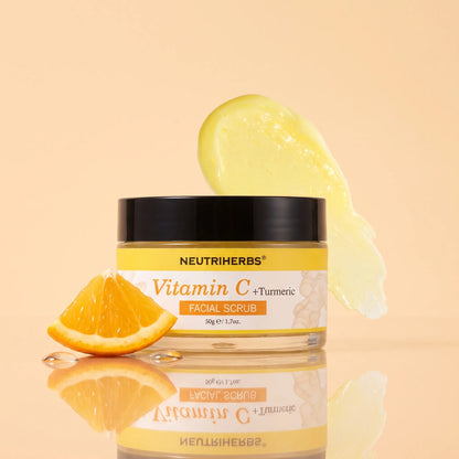 Neutriherbs vitamin c turmeric exfolierande skrubb ansiktsskrubb